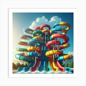 Water Slide Art Print