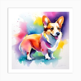 Corgi Painting 34 Art Print