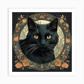 Black Cat Art Print