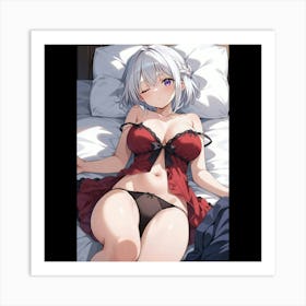 Sexy Anime Girl 6 Art Print