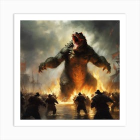 Godzilla 9 Art Print