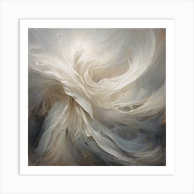 Mystic Melody: Blue Serenity Art Print