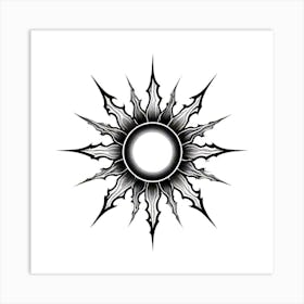 Sunburst Tattoo 2 Art Print