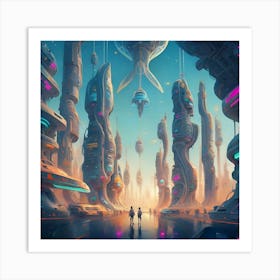 Futuristic City Art Print