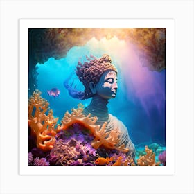 Siren Buddha #5 Art Print