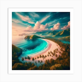 Sunset Beach Art Print