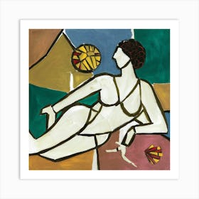 Woman In A Bikini 14 Art Print