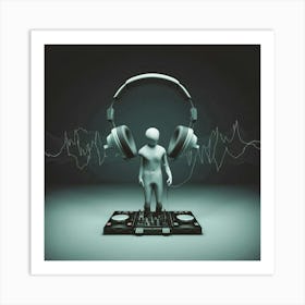 Dj man 4 Art Print