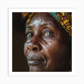 Portrait Of An African Woman 3 Art Print