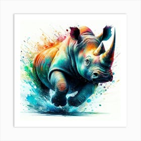 Rhino 7 Art Print