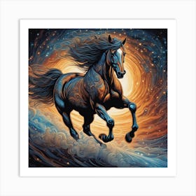 Horse In The Sky 1 Art Print