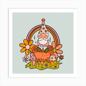 Virgo Gnome Art Print