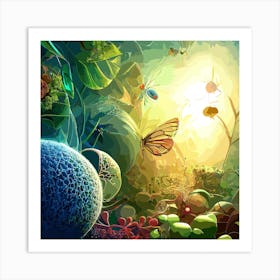 Bio Butterfly Art Print