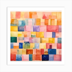 Abstract Squares 2 Art Print