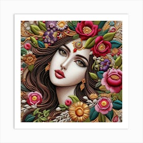 Flower Girl 1 Art Print