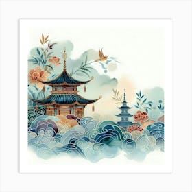 Chinese Pagoda 8 Art Print