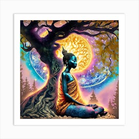 Buddha meditation #1 Art Print