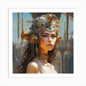 Steampunk Girl 5 Art Print