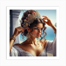 Egyptian Beauty55 Art Print