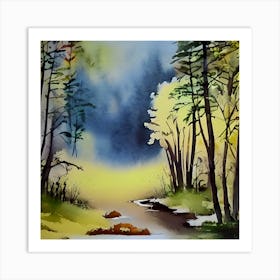 Nature In Watercolor Art Print