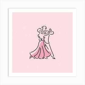 Ballroom Dancers Art Print