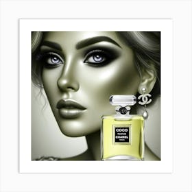 The chanel woman Art Print