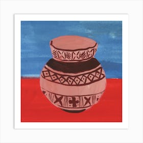 Ceramic Pot I Square Art Print