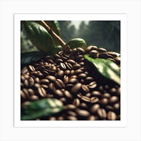 Coffee Beans In The Forest 22 Art Print