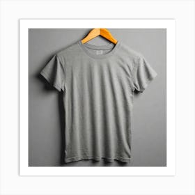 Grey T - Shirt 4 Art Print