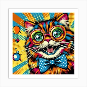 Pop Cat 19 Art Print