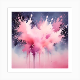 Abstract splash Art Print