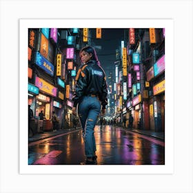 Neon City Art Print