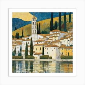 Kirche In Cassone, Gustav Klimt 24 Art Print