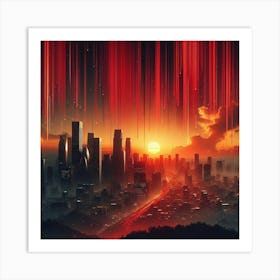 Futuristic Cityscape 11 Art Print