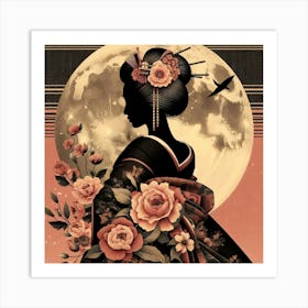 Creative Geisha Illustration 13 Art Print