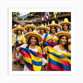 Ecuadorian Dancers 4 Art Print