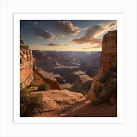 Sunset At Grand Canyon Art Print