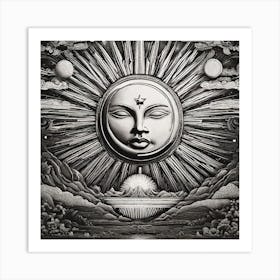 Sun And Moon 1 Art Print