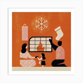 Christmas Family Art Print