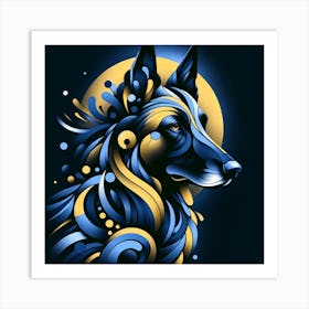 Belgian Malinois 03 Art Print