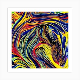 Abstract painting art 1 Art Print