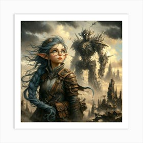 Elven Girl Art Print