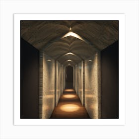 Hallway - Hallway Stock Videos & Royalty-Free Footage Art Print