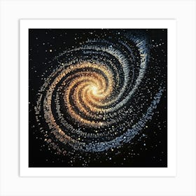 Galaxy Background Star Art Print