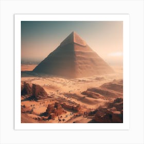 Pyramids Of Giza Art Print