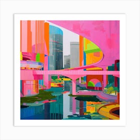 Abstract Park Collection Umeda Sky Building Floating Gardens Osaka Art Print