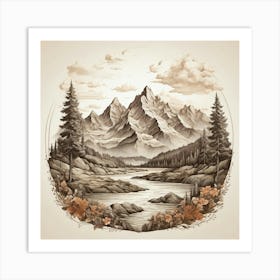 Mountain Landscape 10 Art Print