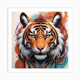 Tiger Head Art Print