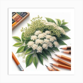 Elderflower 4 Art Print