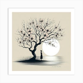 Cherry Blossom Tree 4 Art Print